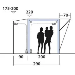 Outwell PARKVILLE 200SA - Busvorzelt -Globetrotter 5638031663 m parkville 200sa outwell 24