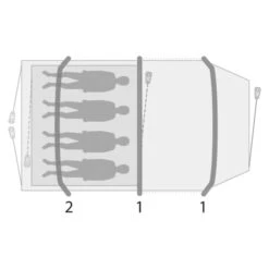 Outwell STARHILL 4A - Familienzelt -Globetrotter 5638031667 q starhill 4a outwell 24